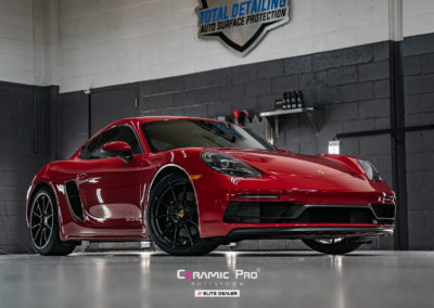 Paint Protection Film installed on a Porsche by Total Detailing