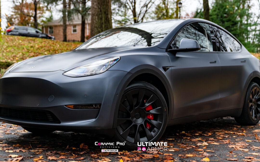 Gray Tesla Model Y Full Body MATTE PPF