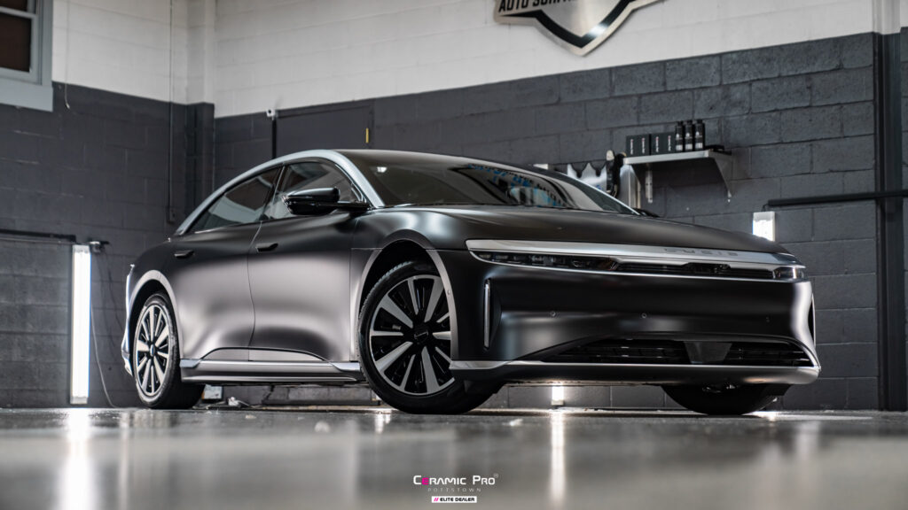 LUCID Air with MATTE Paint Protection film from Total Detailing.