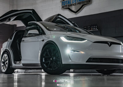 White Tesla Model X – PPF & Ceramic Coating