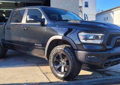 2022 Black dodge ram 1500 Ceramic Coating & Window Tint