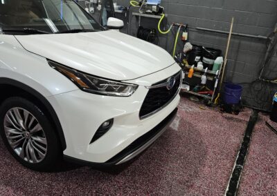 2020 white Toyota Highlander Window Tint