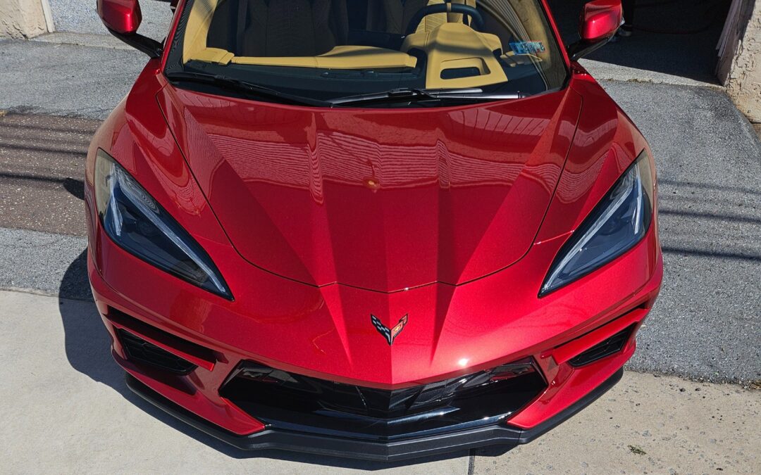 2024 Red Chevy C8 Ceramic Coating & PPF